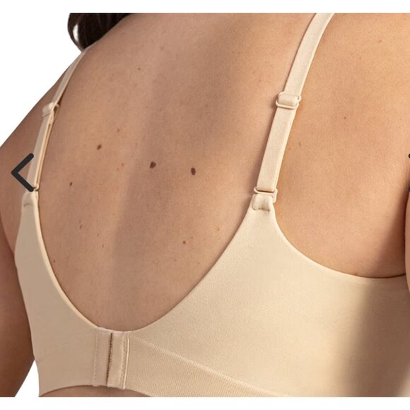 Truekind® Supportive Comfort Wireless Shaping Bra Chai Tan Sz LG  10210 - Picture 2 of 7